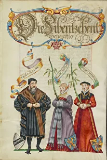 Genealogy Prints: The Seventeenth Generation, Lasslau Derrer, about 1626-1711. Creator: Unknown