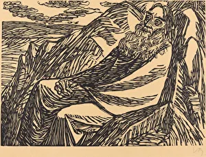 Surveying Prints: The Seventh Day, 1920. Creator: Ernst Barlach