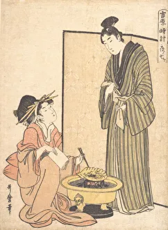 Heater Prints: The Seventh Hour of the Night, ca. 1800. Creator: Kitagawa Utamaro