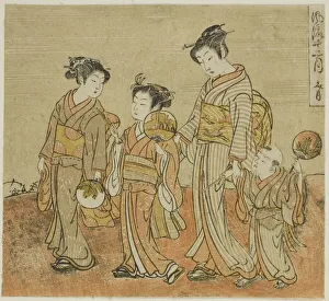 Koryusai Isoda Prints: The Seventh Month (Fumizuki), from the series Fashionable Twelve Months... c