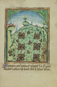 Illumination Painting Prints: The Seventh Sign before the Day of Judgment; Illustrated Vita Christi