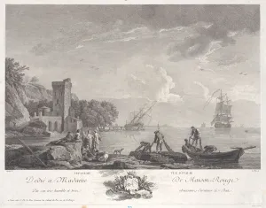 Joseph Vernet Prints: Seventh View of Italy, ca. 1770. Creator: Jacques Philippe Le Bas