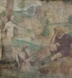 Luini Prints: Severe comforted by Driope and Tavaiano, 1513-1514. Creator: Luini, Bernardino (ca