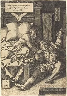 Latin Script Gallery: The Severe Father, 1553. Creator: Heinrich Aldegrever