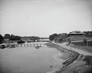 Sewall's bridge and York Country Club, York, Maine, c1908. Creator: Unknown