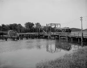 Rail Road Prints: Sewall's bridge, York, Maine, c1908. Creator: Unknown