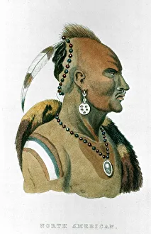 Iowa Prints: Sewessissing, Chief of the Iowa Indians (North American Plains Indians), 1837