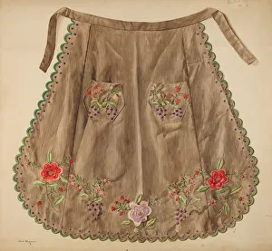 Edith Magnette Prints: Sewing Apron, c. 1939. Creator: Edith Magnette