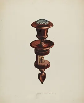 Holder Prints: Sewing Holder, c. 1939. Creator: Ernest A Towers Jr