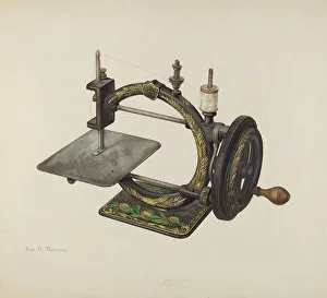 John H Prints: Sewing Machine, c. 1940. Creator: John H. Tercuzzi