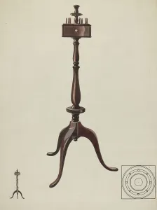 Stand Prints: Sewing Stand, c. 1936. Creator: James Vail