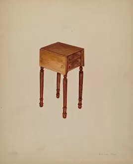 Sewing-table, 1935 / 1942. Creator: Edna C. Rex