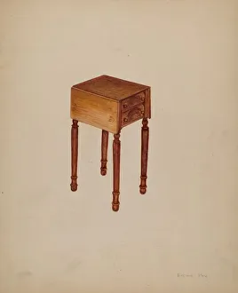 Work Table Gallery: Sewing-table, 1935 / 1942. Creator: Edna C. Rex