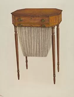 Drawers Gallery: Sewing Table, 1941. Creator: Rolland Livingstone