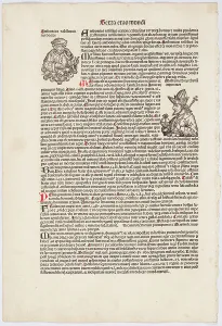 1490s Prints: Sexta etas mundi. Page from Liber Chronicarum [The Nuremberg Chronicle] fol