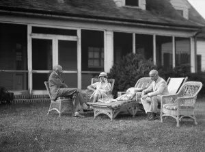 Wicker Prints: Sexton, Mr. and Mrs. and an unidentified man