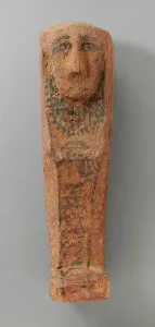 Ptolemaic Prints: Shabti and Coffin, Middle Kingdom-Ptolemaic Period (2061-31 BCE). Creator: Unknown