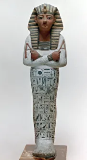 Painted Wood Prints: Shabti figure of Ramesses IV, Egyptian, 20th Dynasty