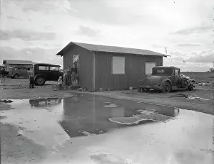 Shack in Little Oklahoma, California, 1936. Creator: Dorothea Lange. Shack in Little Oklahoma, California, 1936. Creator: Dorothea Lange