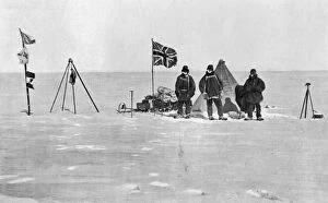 Christmas Day Collection: The Shackleton camp, Antarctica, Christmas Day, 1908