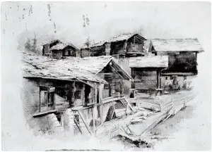 Shack Gallery: Shacks, 1899. Creator: Louis Michel Eilshemius