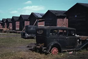 Accommodation Gallery: Shacks condemned by Board of Health... Belle Glade, Fla. 1941. Creator: Marion Post Wolcott