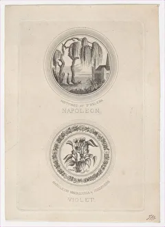 The shade of Napoleon visiting his tomb, ca. 1831. ca. 1831. Creator: Anon