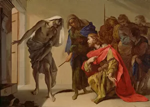 Saul Gallery: The Shade of Samuel Invoked by Saul, c. 1655. Artist: Cavallino, Bernardo (1616-1656)