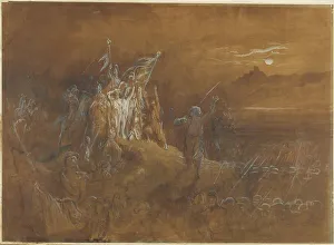 Dore Gustave Prints: The Shades of French Soldiers from the Past Exhort the Army to Victory on the Rhine