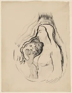 Redon Odilon Prints: The Shadow (L'Ombre), 1896-1900. Creator: Odilon Redon