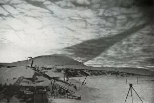 The Shadow of Mount Erebus on the Clouds, September 1911, (1913). Artist: Frank Debenham