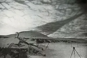 Desolate Prints: The Shadow of Mount Erebus on the Clouds, September 1911, (1913). Artist: Frank Debenham