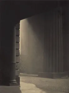 Empty Prints: A shaft of light - Euston Station, c.1929. Creator: Harry Moult