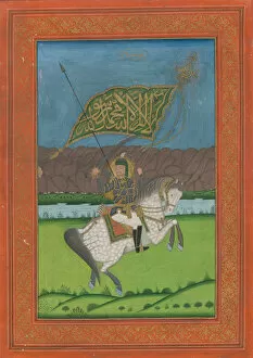 Shah Abbas II of Persia (1633-1668), 1750. Artist: Iranian master