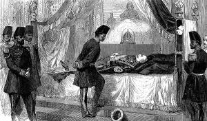 Officials Prints: The Shah at Madame Tussaud's Gallery of Waxwork Figures