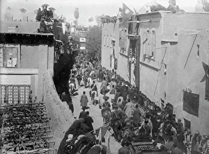 Shah of Persia arriving in Ourmiah, 1911. Creator: Bain News Service