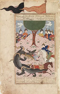 Epic Of Kings Prints: Shahnameh subject, c1800. Creator: Unknown