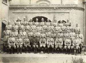 Shahpur district police officers group, India, 1937-1938. Artist: Mool Chand & Son