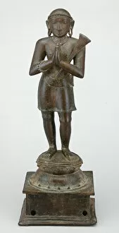 Shaiva Saint Appar, Holding a Spade, 14th century. Creator: Unknown