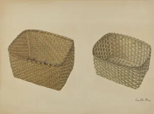 Shaker Prints: Shaker Baskets, c. 1937. Creator: Orville Cline