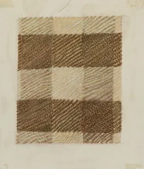 Chabot Lucille Prints: Shaker Bedspread, 1935 / 1942. Creator: Lucille Chabot