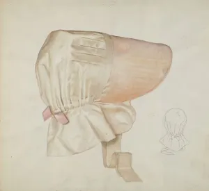 Alice Stearns Gallery: Shaker Bonnet, c. 1936. Creator: Alice Stearns