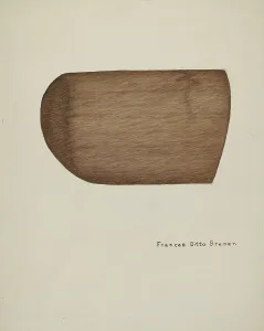 Mould Prints: Shaker Bonnet Mold, 1935/1942. Creator: Francis Bruner