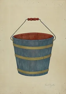 Shaker Prints: Shaker Bucket, 1941. Creator: George V. Vezolles