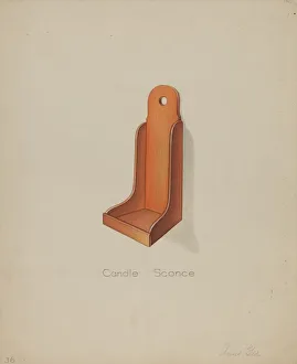 Shaker Candle Sconce, 1935 / 1942. Creator: Anne Ger