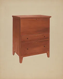 Shaker Chest of Drawers, c. 1938. Creator: John W Kelleher