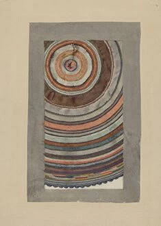 Shaker Circular Rug, 1935 / 1942. Creator: Elizabeth Moutal