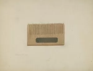 Elbert S Gallery: Shaker Comb for Grass Seed, c. 1941. Creator: Elbert S. Mowery