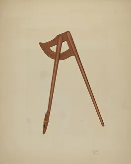 Compass Prints: Shaker Compass, c. 1938. Creator: Richard Barnett