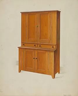 Cabinet Gallery: Shaker Cupboard, c. 1937. Creator: Irving I. Smith